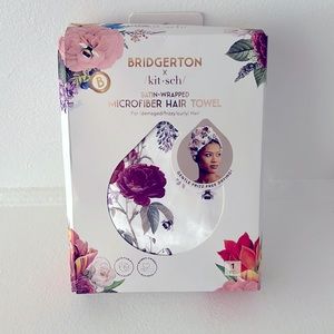 *New* Bridgestone x Kitsch Satin-Wrapped Microfiber Hair Towel - Floral